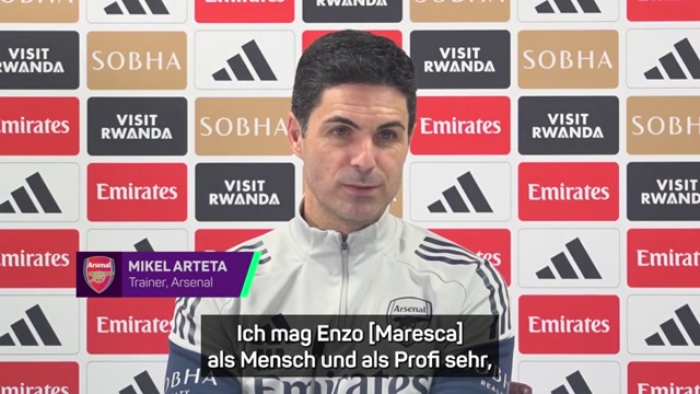Arteta zu Maresca: Hat eine hervorragende Arbeit geleistet