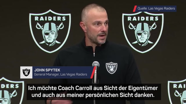 Raiders-GM verabschiedet Head Coach Carroll