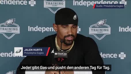 Hurts über Sirianni: "Holt das Beste aus uns raus"