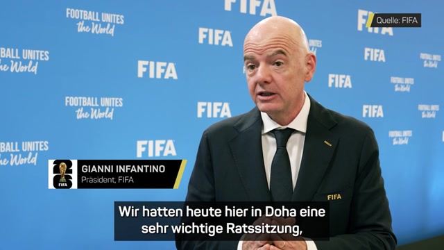 FIFA-Boss Infantino verkündet Millionen-Hammer FIFA-Boss Infantino verkündet Millionen-Hammer