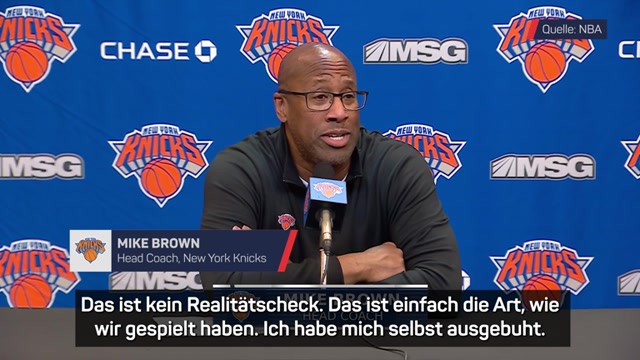 Knicks-Coach mit sich unzufrieden: "Buh, Mike, du stinkst" Knicks-Coach mit sich unzufrieden: "Buh, Mike, du stinkst"