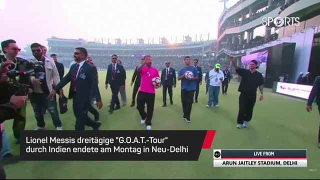 Nach "G.O.A.T.-Tour": Messi verspricht Spiel in Indien Nach "G.O.A.T.-Tour": Messi verspricht Spiel in Indien