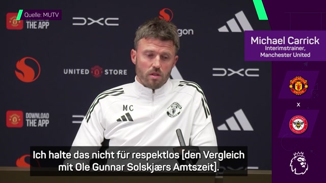 Carrick findet Vergleich mit Solskjær nicht "respektlos"