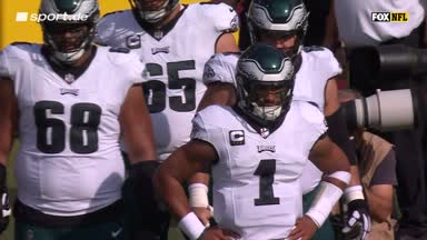 Highlights: Eagles ringen Commanders nieder