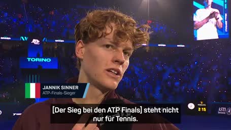 Sinner: "Kein besseres Saisonende möglich" Sinner: "Kein besseres Saisonende möglich"