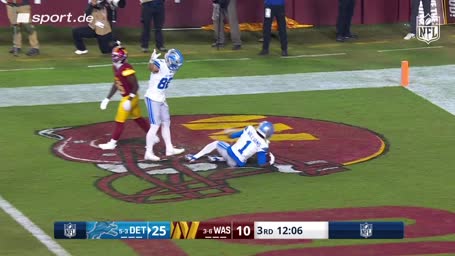 Lions-Touchdown mit artistischem Jubel Lions-Touchdown mit artistischem Jubel