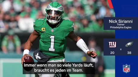 Eagles-Offensive überzeugt gegen Giants