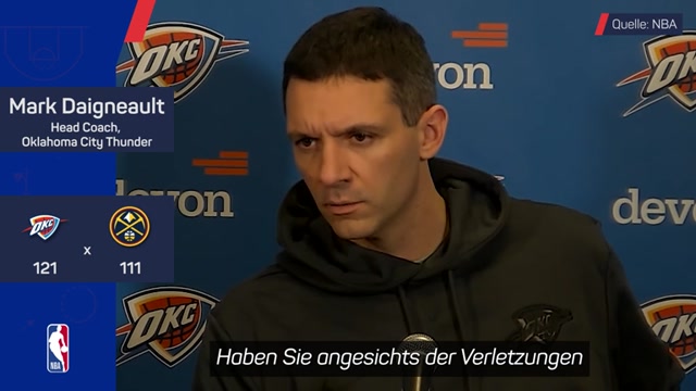 Daigneault schwärmt: SGA-Gala beim Sieg gegen Denver Daigneault schwärmt: SGA-Gala beim Sieg gegen Denver