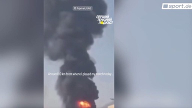 Raketenalarm: Tennis-Match sofort abgebrochen