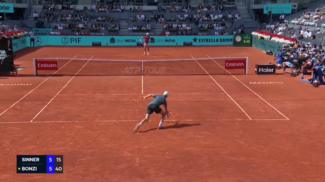 Highlights: Sinner siegt nach Schwierigkeiten in Madrid