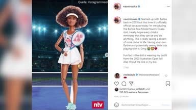 Tennis-Star Osaka wird zur Barbie