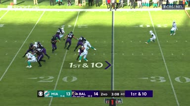 Lamar feuert 75-Yard-Touchdown-Pass zu Flowers