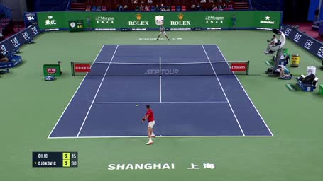 Djokovic schlägt Cilic zum Auftakt in Shanghai