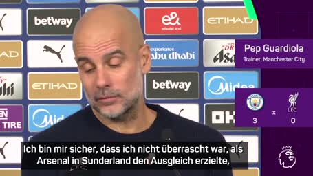 Guardiola: Wollten mit dem Meister mithalten