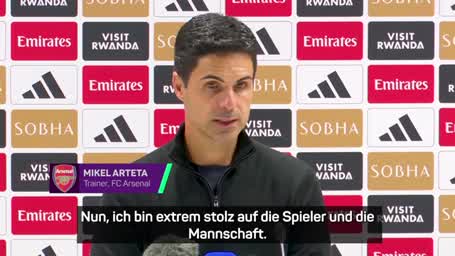 Arteta: "Bin sehr enttäuscht über das Ergebnis"
