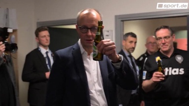 Hip Hop und Bier: Merz gratuliert DHB-Helden