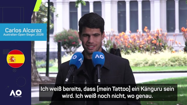 Alcaraz freut sich auf Känguru-Tattoo