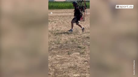 Hier bricht Baumgartner zu seinem letzten Flug auf