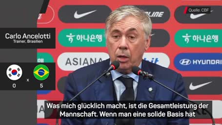 Ancelotti schwärmt von Brasiliens Offensivstars