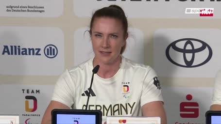 Die deutschen Fahnenträger bei den Paralympics