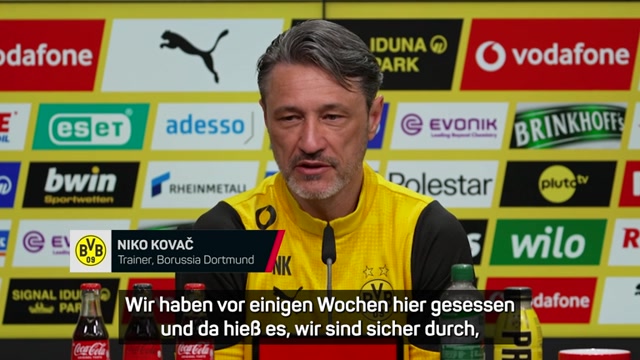 Kovač: BVB hat die Vize-Meisterschaft nicht sicher