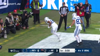 Taylor marschiert zum 1. Touchdown für die Colts