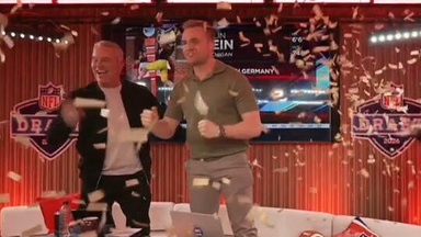 RTL-Crew feiert Zweitrundenpick Marlin Klein