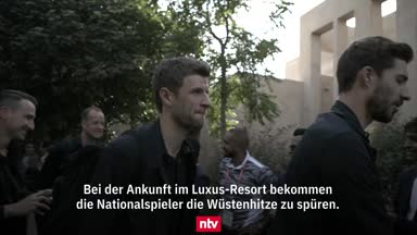 So wurde das DFB-Team in Katar empfangen