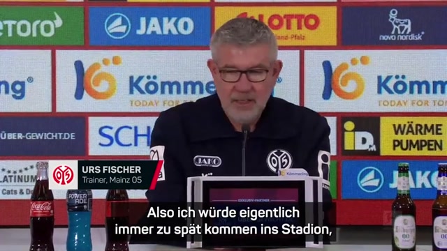 Fischer: "Würde immer so zu spät kommen"