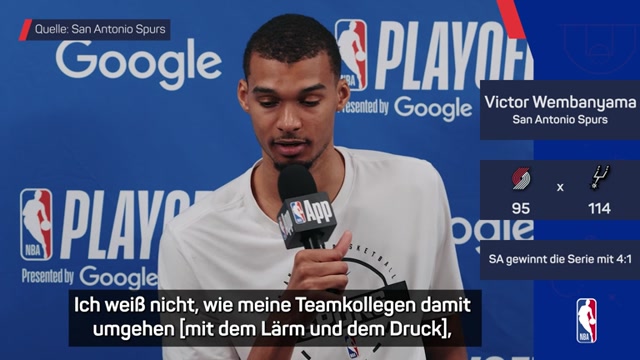 Druck? Wembanyama: "Für mich einfach kein Thema"