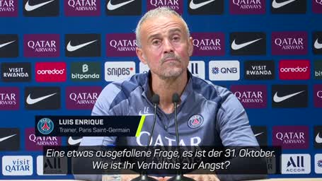 Halloween? Angst? Luis Enrique wird zum Philosophen Halloween? Angst? Luis Enrique wird zum Philosophen
