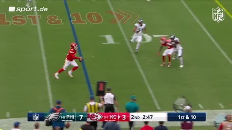 Mahomes erwischt Eagles auf dem falschen Fuß