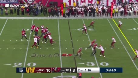 Mayfield scrambelt und rennt Wagner um