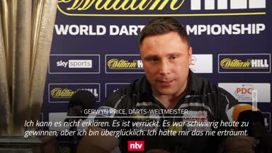 Darts-Weltmeister Price: "Ich habe den Pokal verdient!"