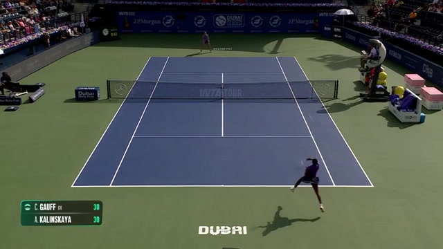 Highlights: Gauff bezwingt Kalinskaya in Dubai Highlights: Gauff bezwingt Kalinskaya in Dubai