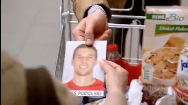 REWE-Werbespot mit Lukas Podolski