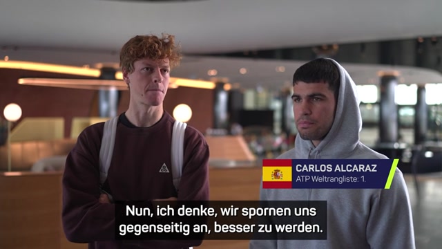 Alcaraz und Sinner: "Spornen uns gegenseitig an" Alcaraz und Sinner: "Spornen uns gegenseitig an"