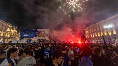 Inter-Fans verwandeln Mailand in ein Partymeer