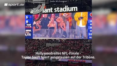 Taylor Swift knallt sich Bier rein - und busselt Kelce