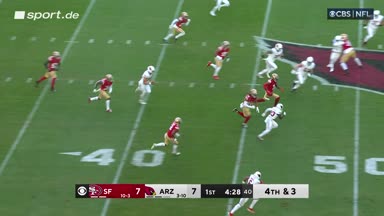 Murray wirft Pick-Six gegen 49ers