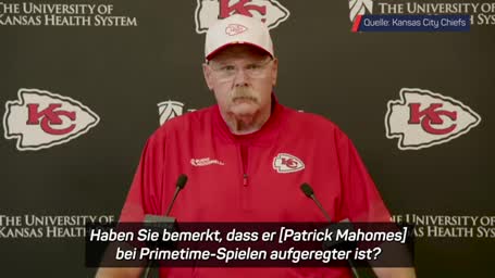 Reid: Mahomes "auch gegen Highschool-Teams aufgeregt"