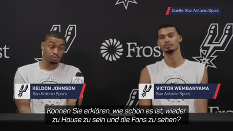 "Oui, oui!": Johnson und Wembanyama sorgen für Lacher