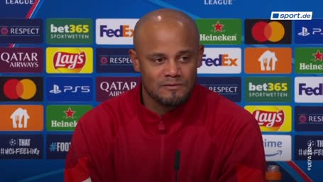 Kompany blickt nicht auf die Tabelle
