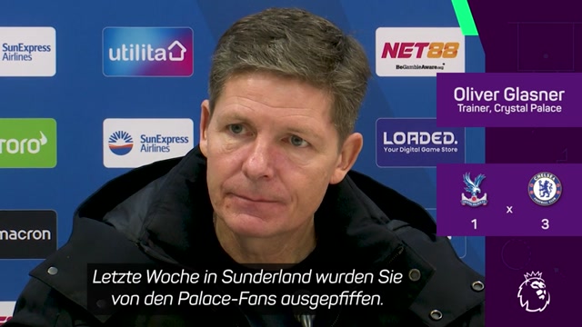 Glasner reagiert auf Pfiffe