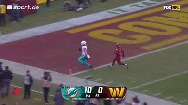 Howell wirft blitzschnellen Pick-Six gegen Dolphins