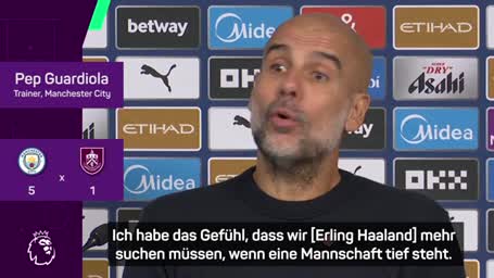 Guardiola: "Haaland's Zahlen sind verrückt"