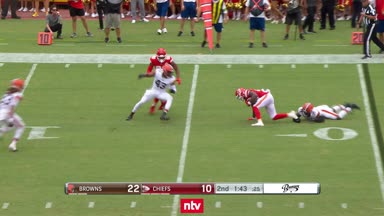 Was für ein Lauf! Chiefs-RB wuchtet sich in die Endzone