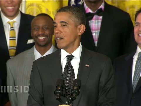 Dirk Nowitzki und die Mavericks zu Gast bei Obama im Weißen Haus