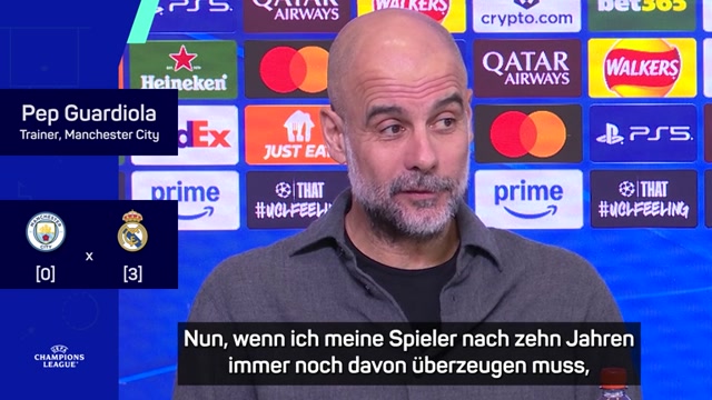 Guardiola schwört City auf Mammutaufgabe gegen Real ein Guardiola schwört City auf Mammutaufgabe gegen Real ein