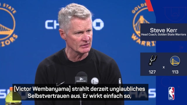 Kerr zu Wembanyama: "Jetzt wirkt er nicht mehr jung"